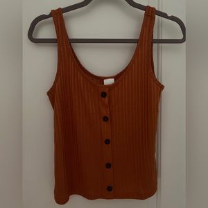 Casual orange tank top